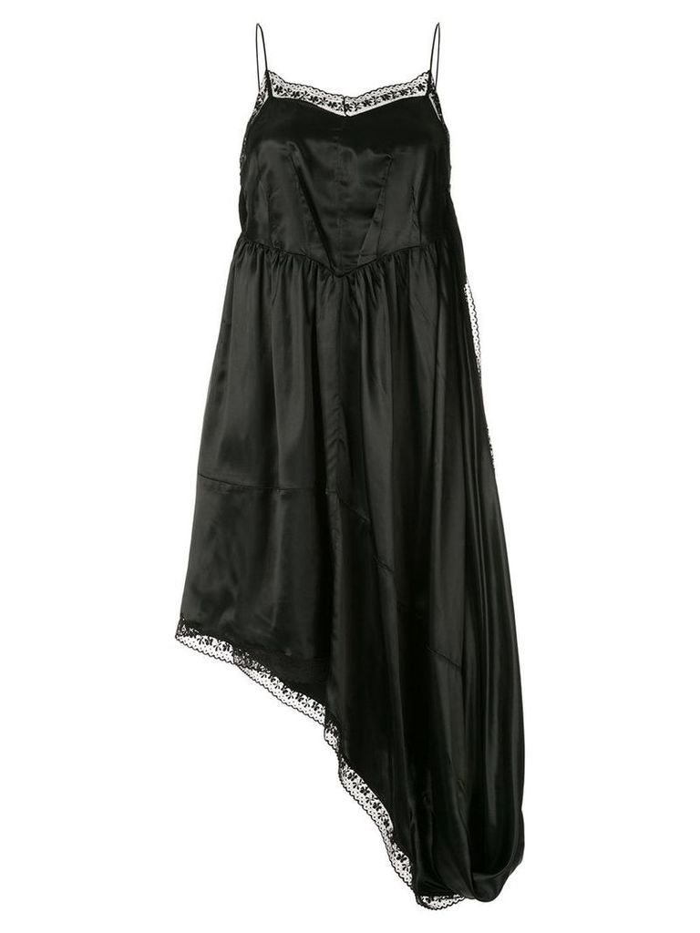 Mm6 Maison Margiela asymmetric flared dress - Black