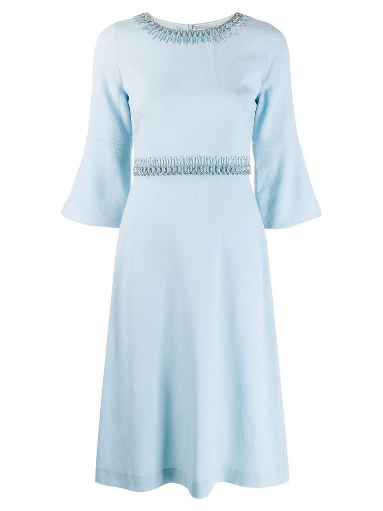 Goat Islay bead embellished dress - Blue