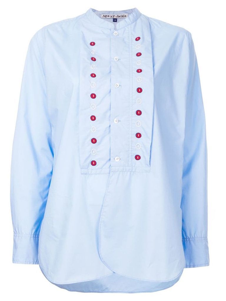 Jupe By Jackie Battle embroidered detail shirt - Blue