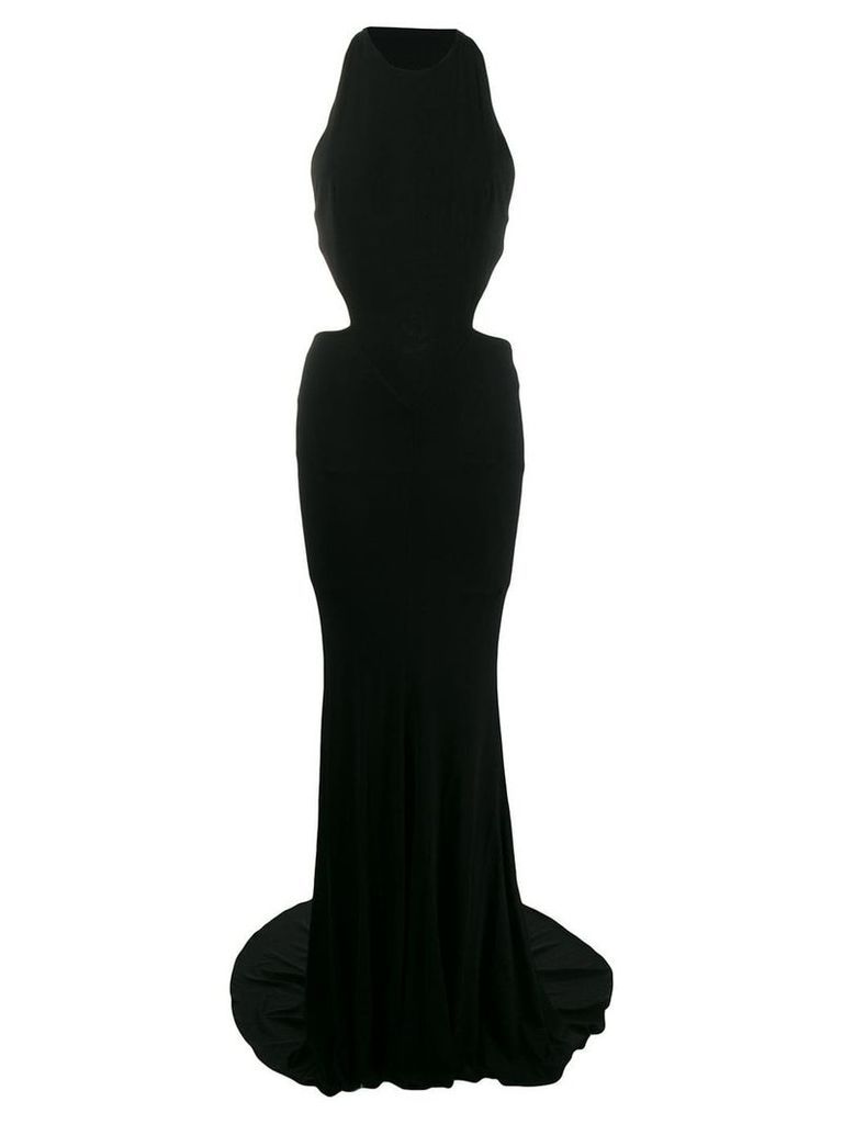 Alexandre Vauthier scuba cut gown - Black