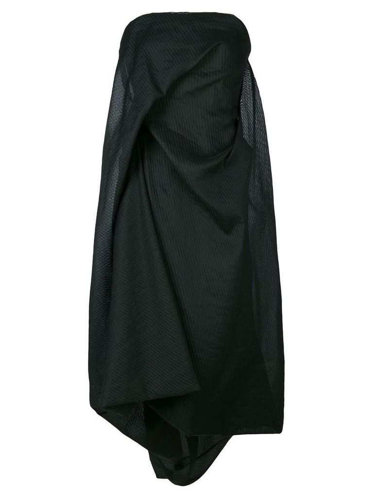 Rick Owens Twist Strapless dress - Black