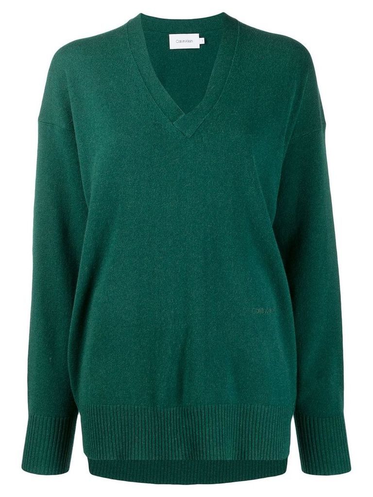 Calvin Klein plain jumper - Green