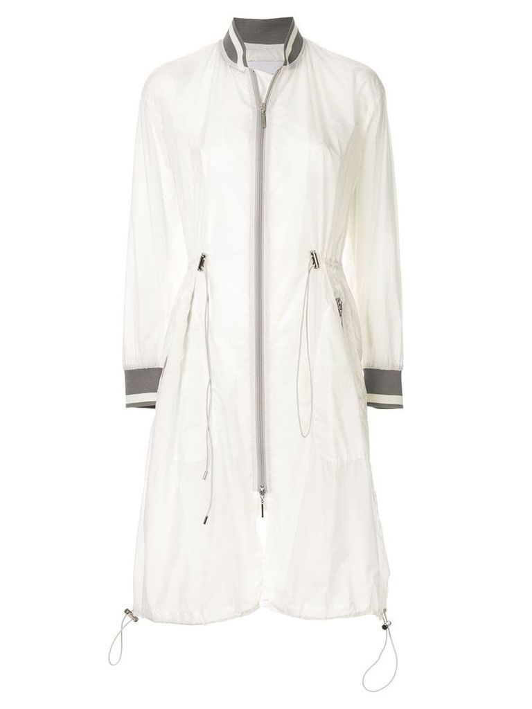 Ujoh transparent raincoat - White