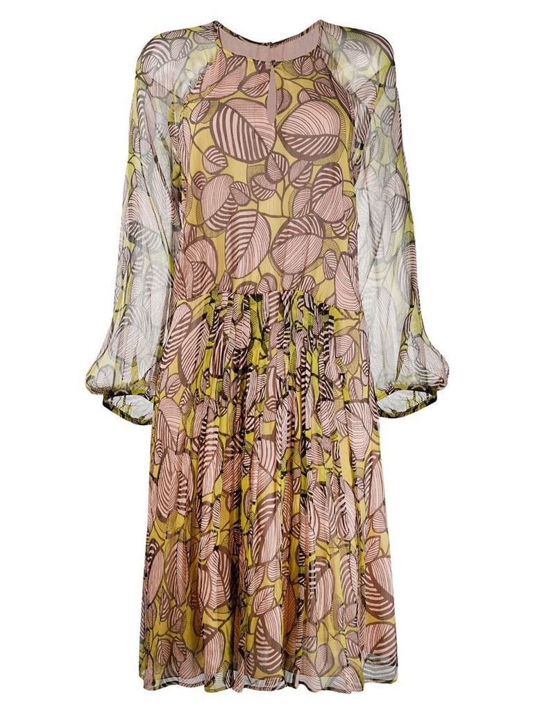 Luisa Cerano floral print dress - Neutrals