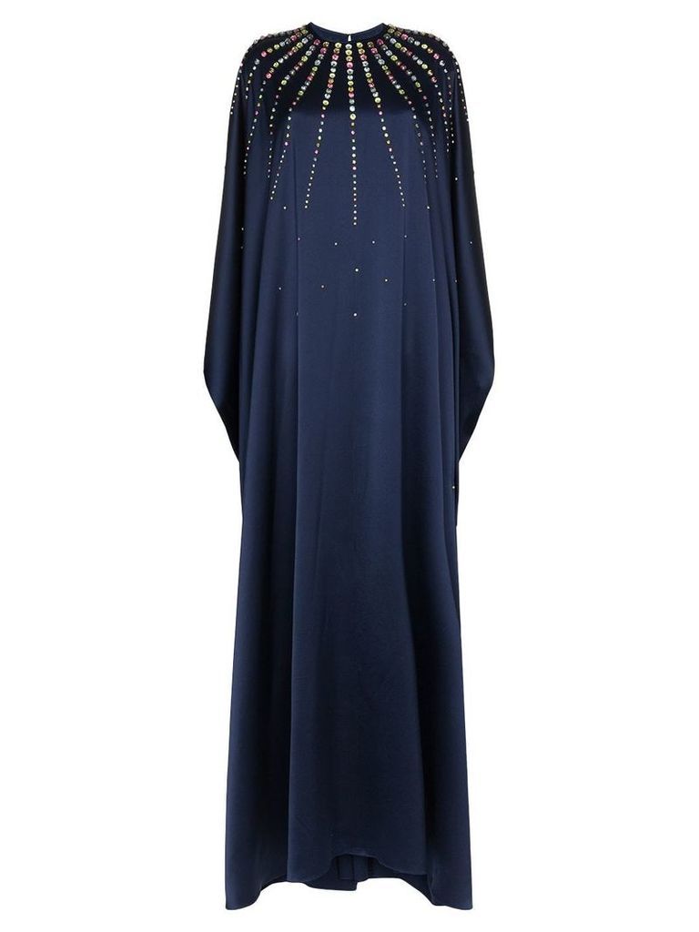Carolina Herrera crystal-embellished gown - Blue