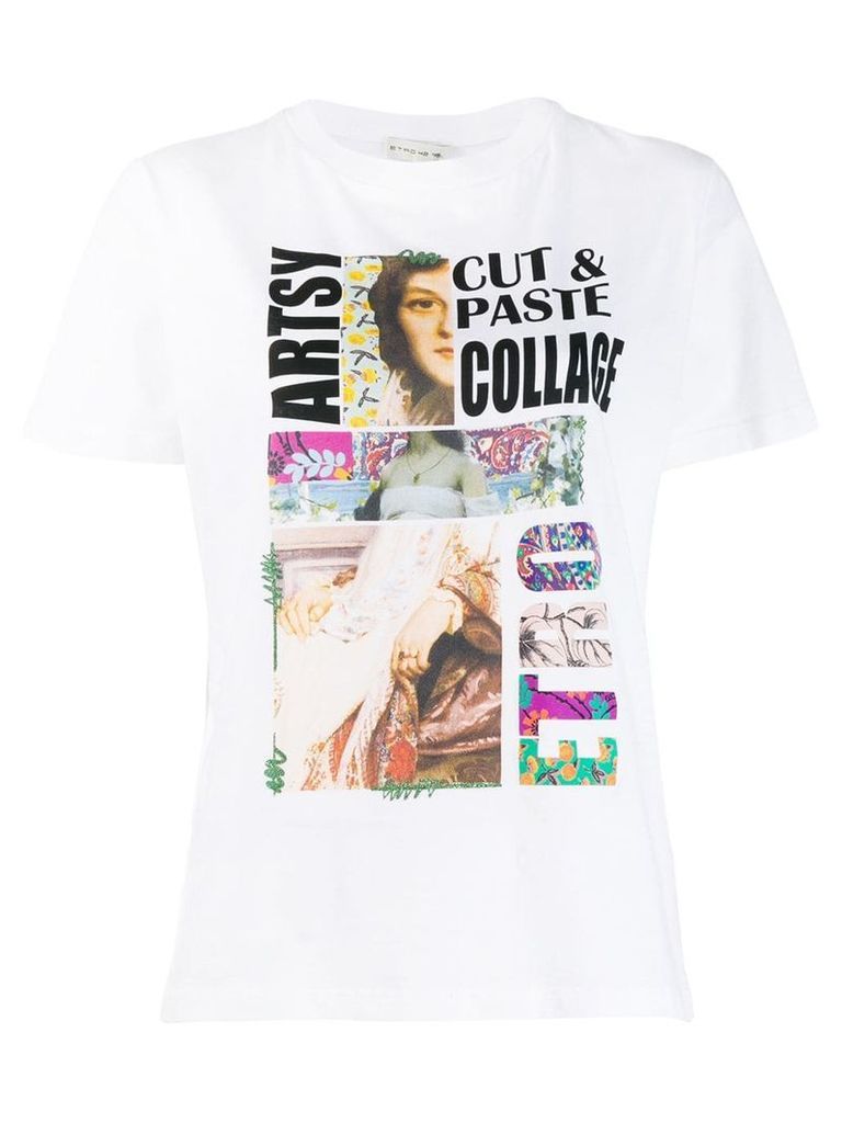 Etro Collage print T-shirt - White