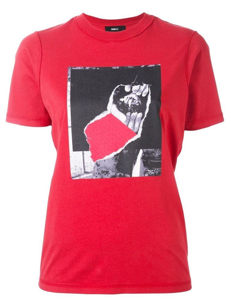 Yang Li printed T-shirt - Red