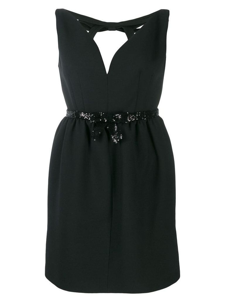 Miu Miu sequin-embellished mini dress - Black