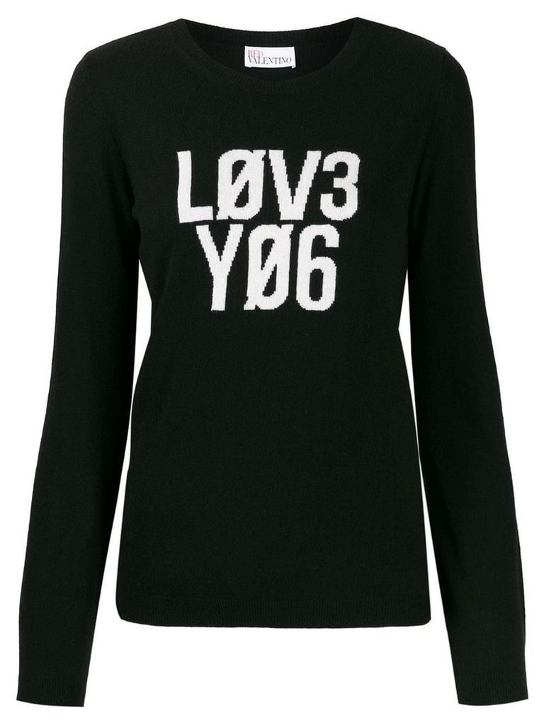 RedValentino 'Lov3 Yo6' jumper - Black