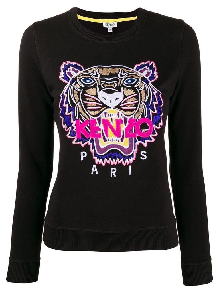 Kenzo Tiger embroidered logo sweatshirt - Black