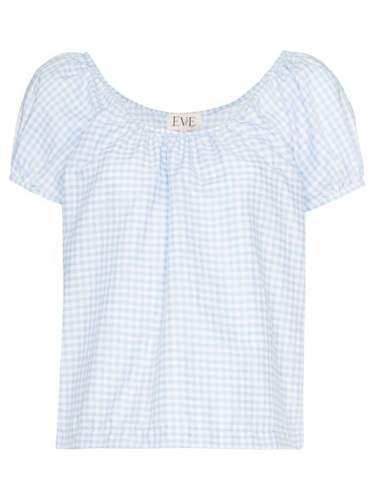 Eve Denim Camille gingham blouse - Blue