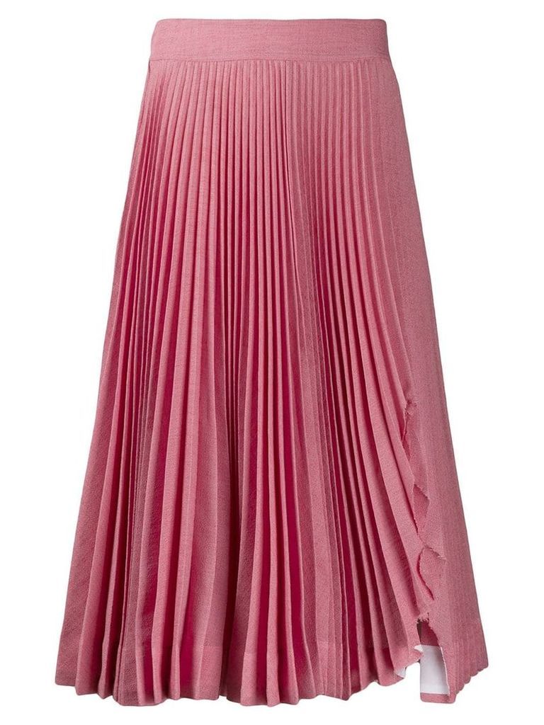 Calvin Klein 205W39nyc pleated midi skirt - PINK