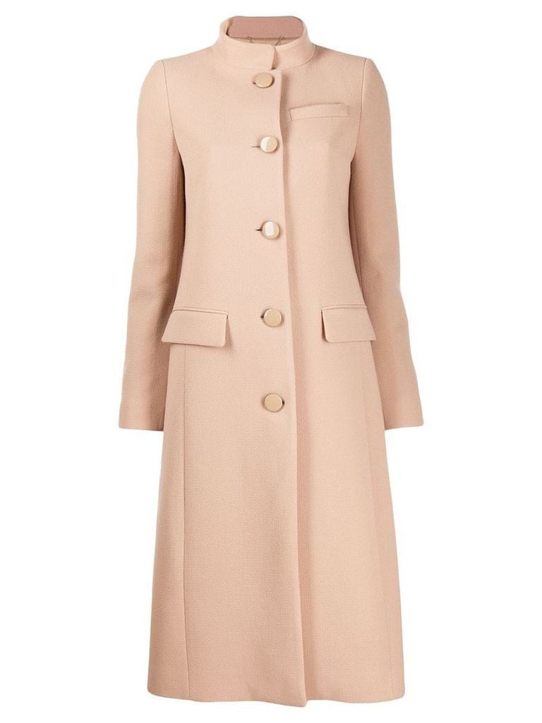 Givenchy classic button-up coat - Neutrals