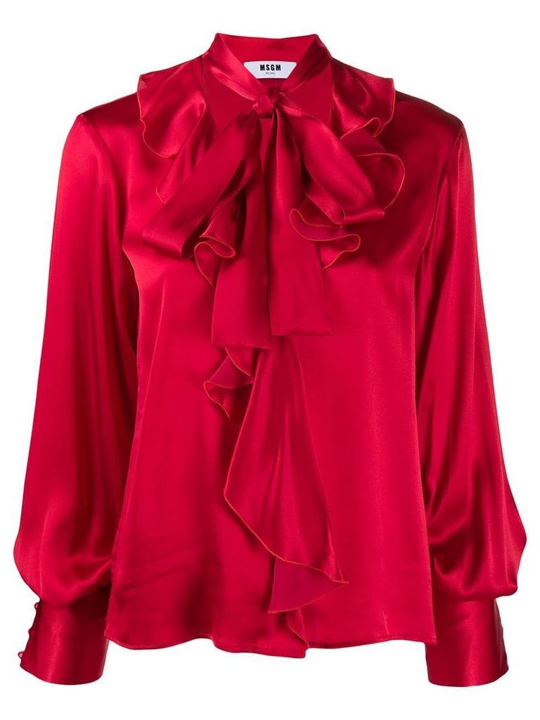 MSGM ruffle blouse - Red