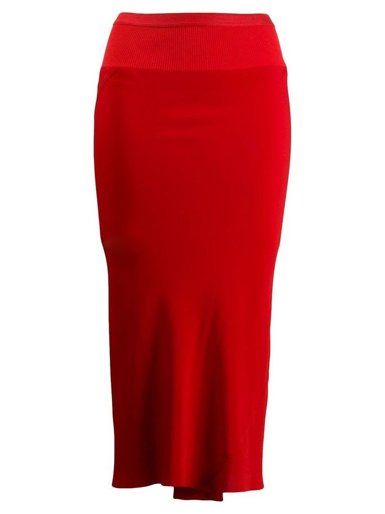 Rick Owens fitted skirt - Red