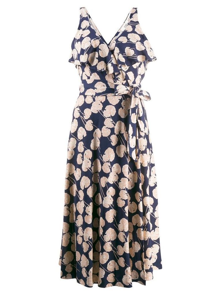 Diane von Furstenberg Kimono leaf dress - Blue