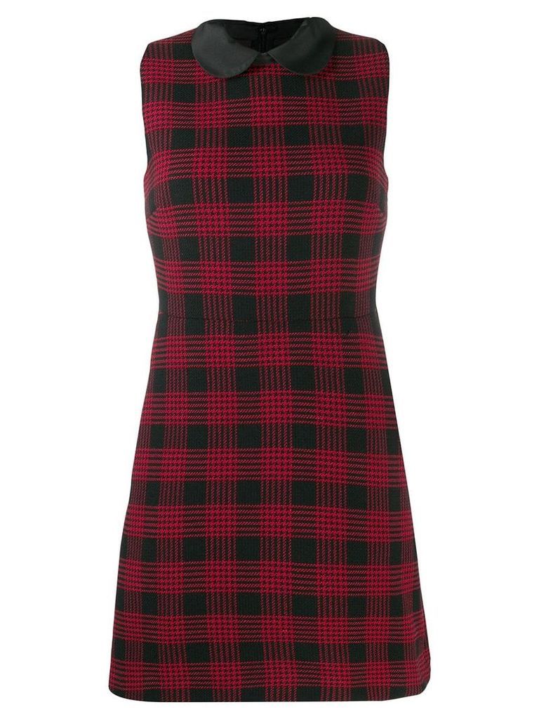 Red Valentino check sleeveless dress