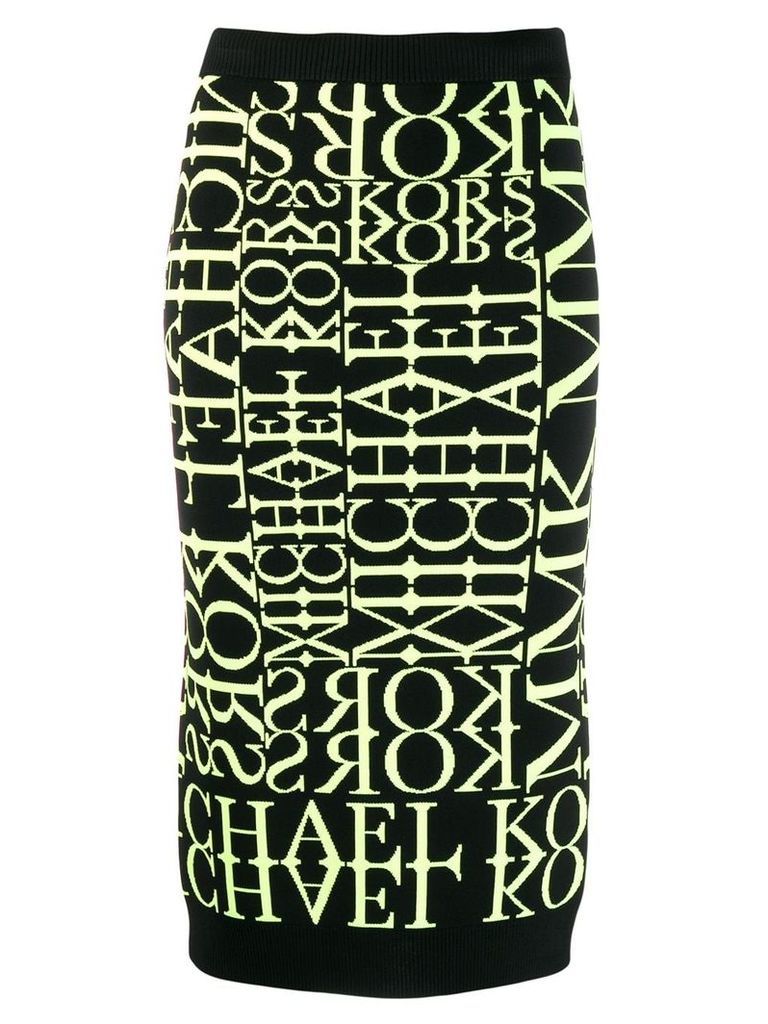 Michael Michael Kors knitted pencil skirt - Black