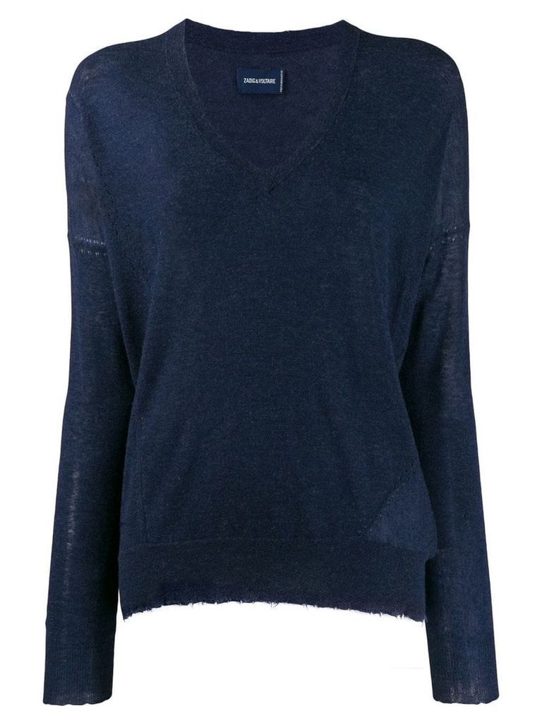 Zadig & Voltaire v-neck sweater - Blue