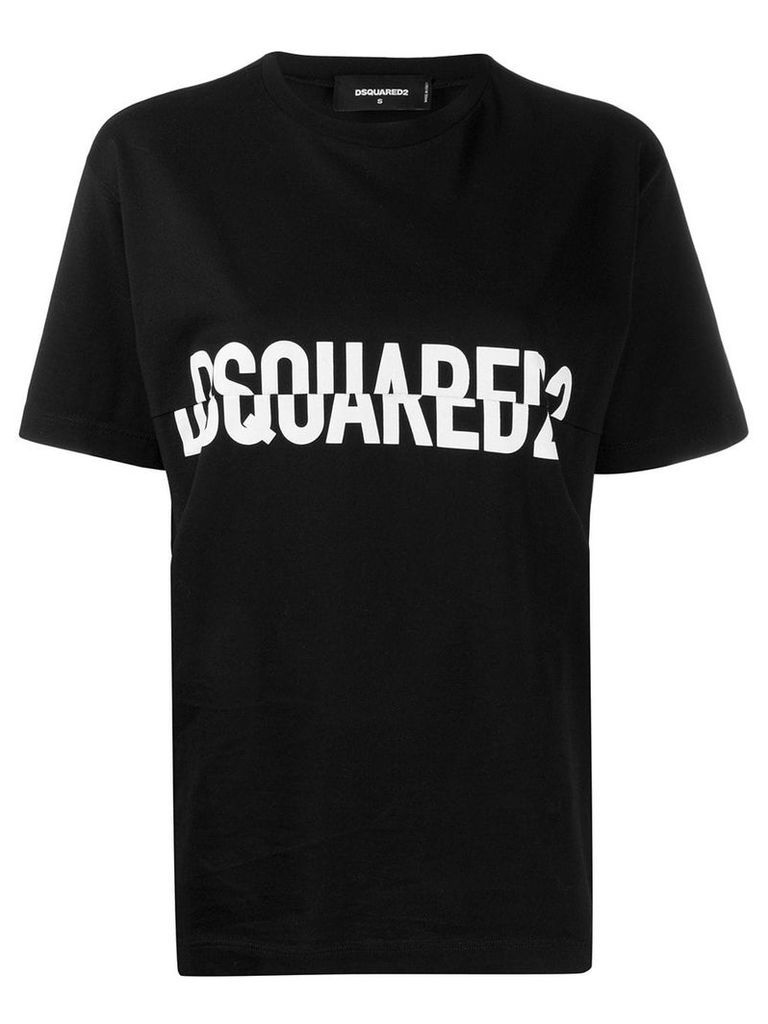 Dsquared2 logo print crew neck T-shirt - Black
