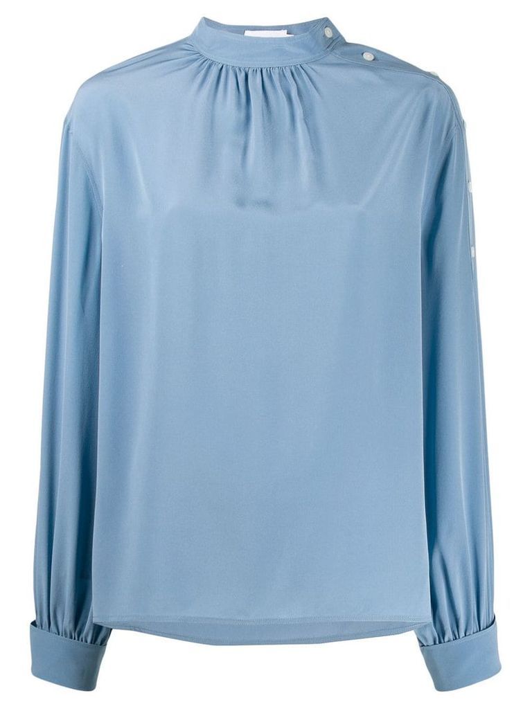Calvin Klein long-sleeved blouse - Blue