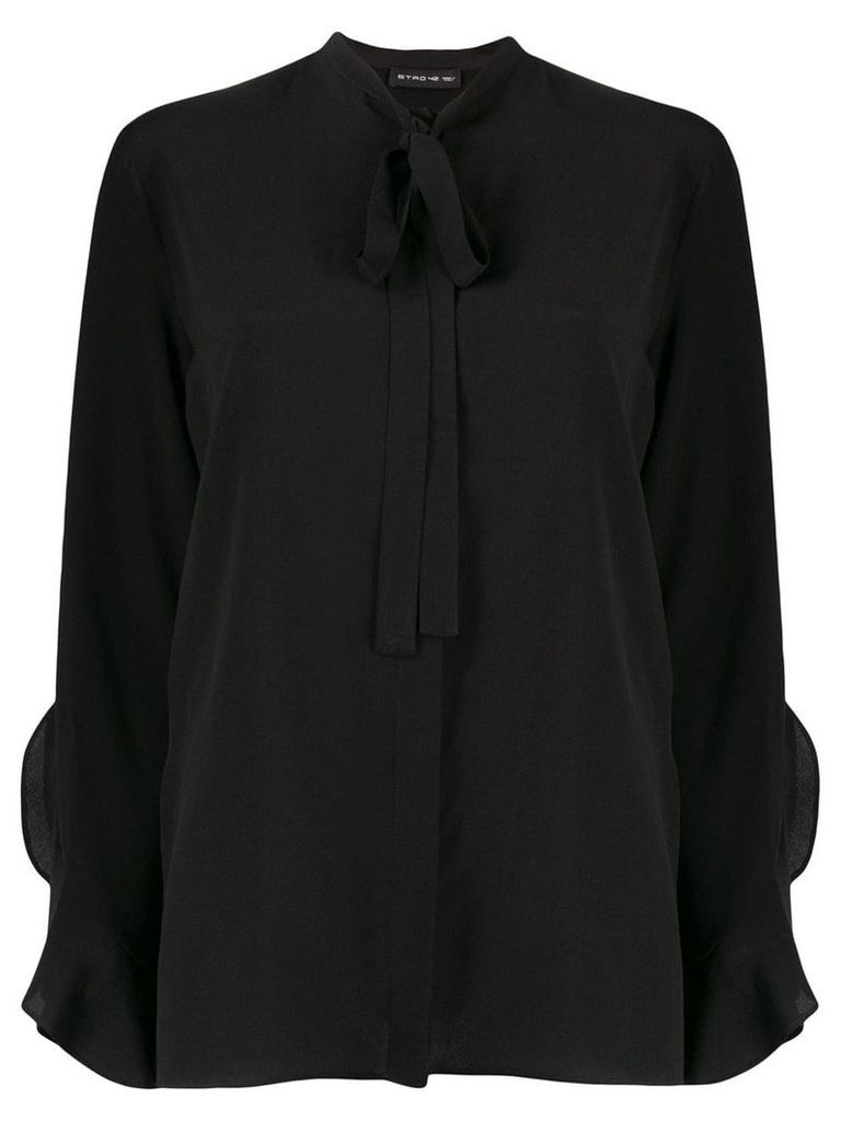 Etro ruffle trimmed blouse - Black