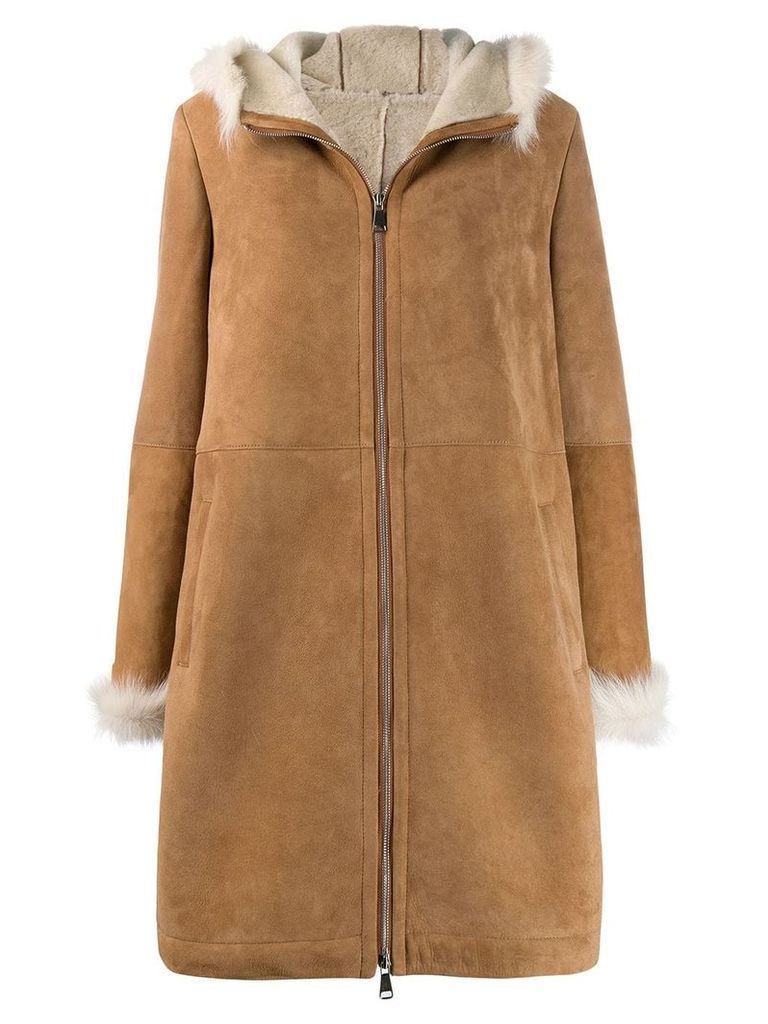 Liska hooded coat - Neutrals