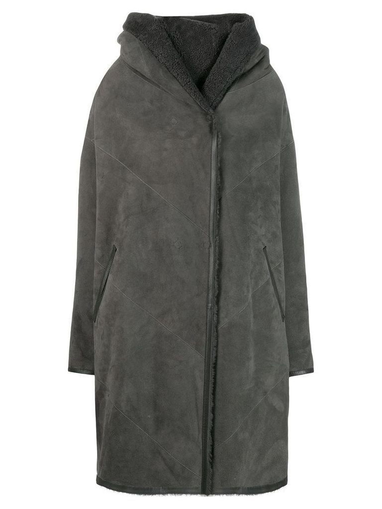 Liska Chiron reversible oversized coat - Grey