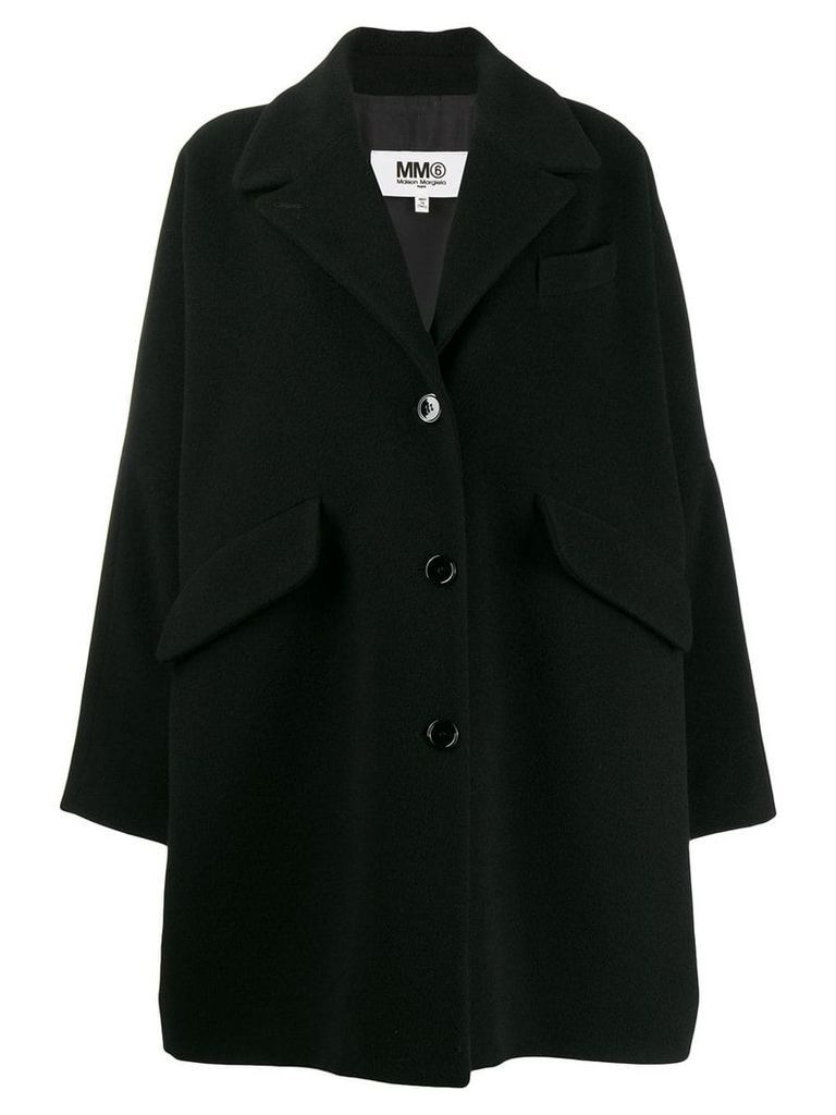 Mm6 Maison Margiela oversized coat - Black