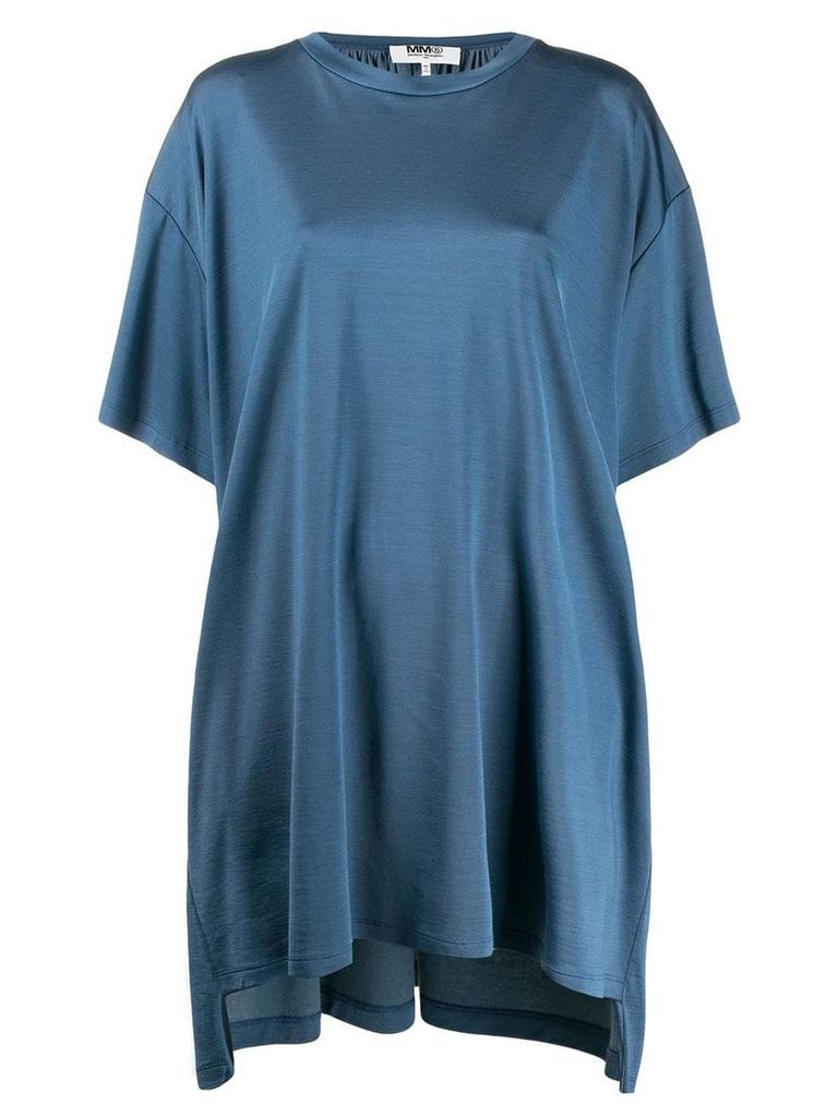 Mm6 Maison Margiela oversized T-shirt dress - Blue