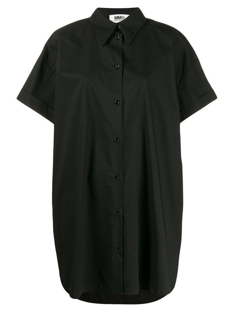 Mm6 Maison Margiela oversized shirt dress - Black