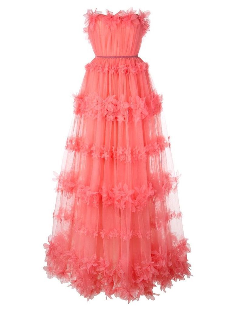 Marchesa Notte tulle dress - PINK