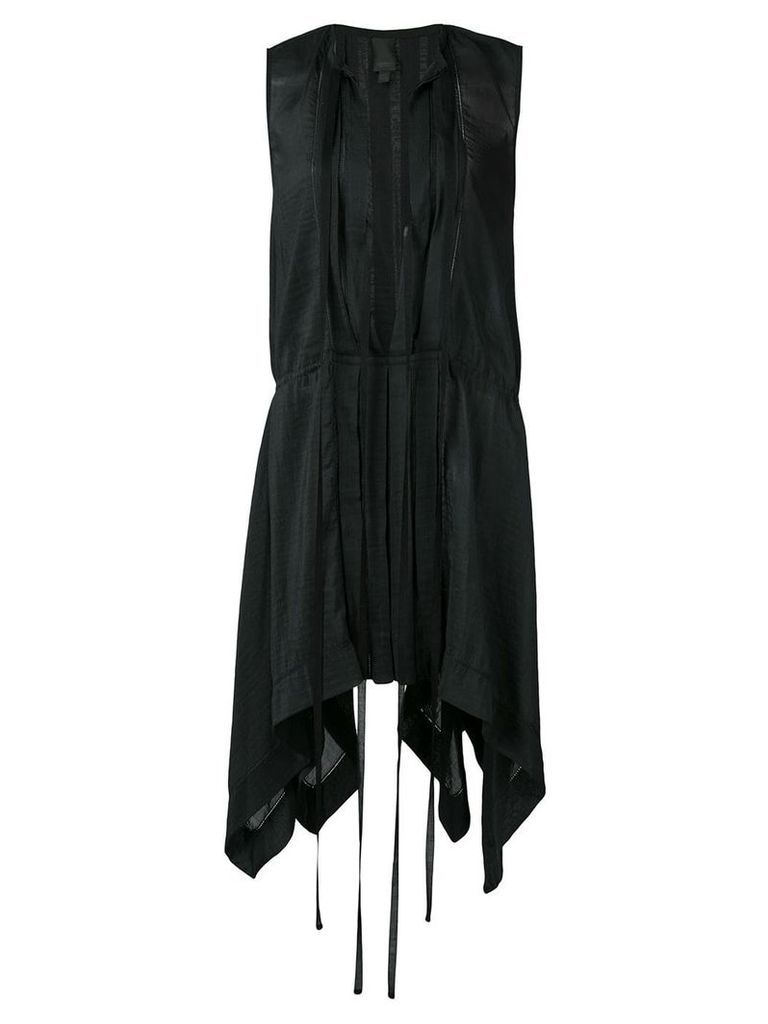 Vera Wang plunge mini dress - Black