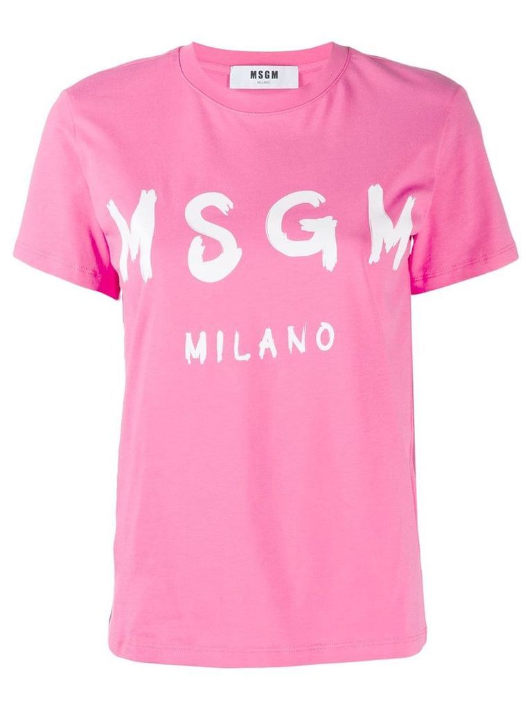 MSGM logo T-shirt - PINK