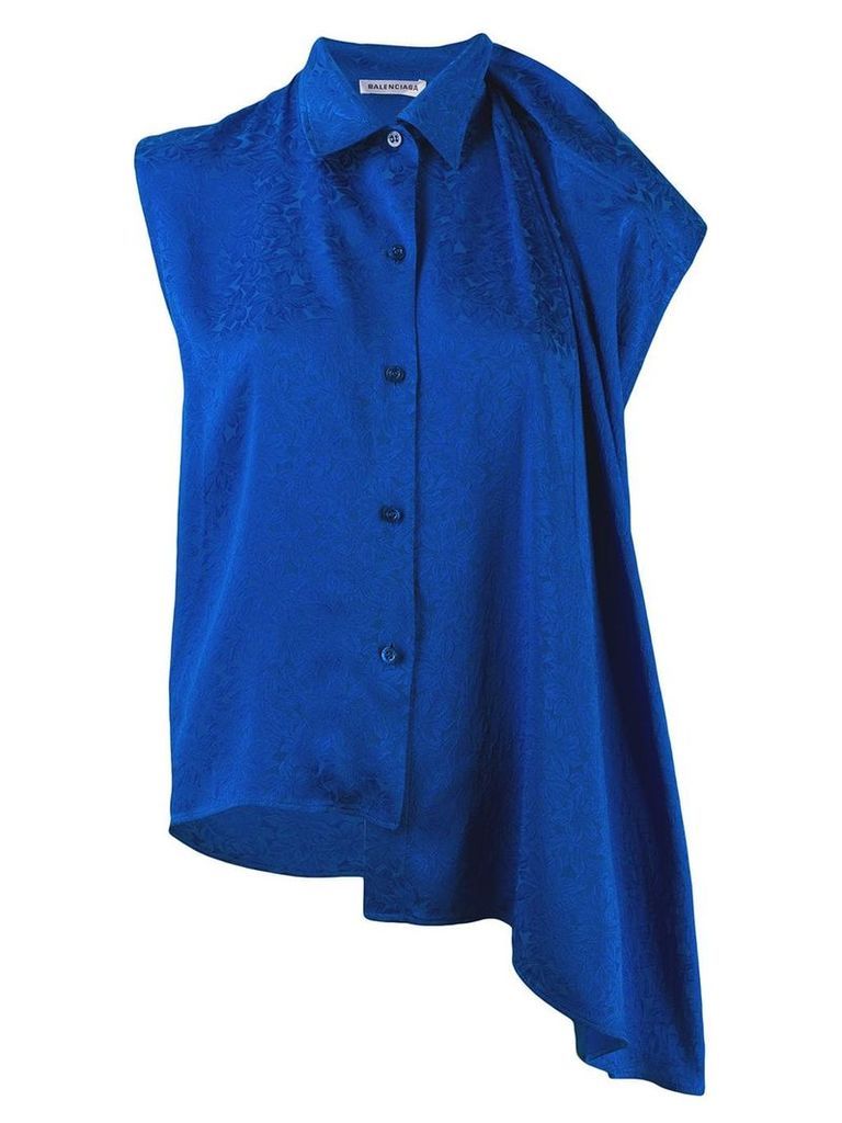 Balenciaga sleeveless blouse - Blue