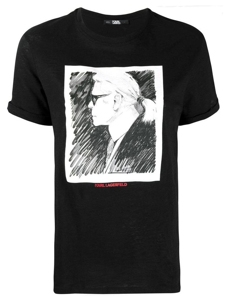 Karl Lagerfeld Legend Profile T-shirt - Black