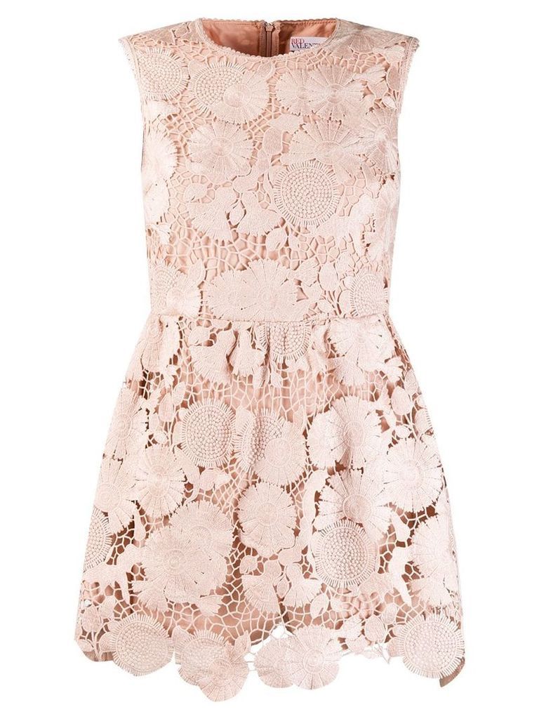 RedValentino lace playsuit - NEUTRALS
