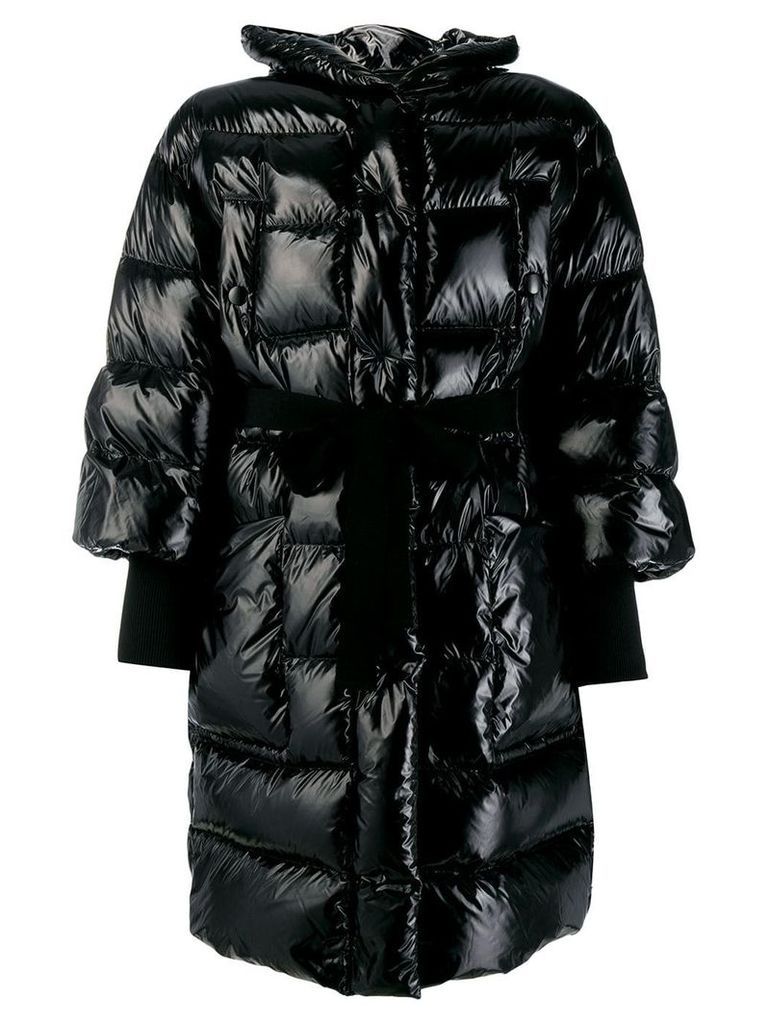 Red Valentino cropped puffer jacket - Black