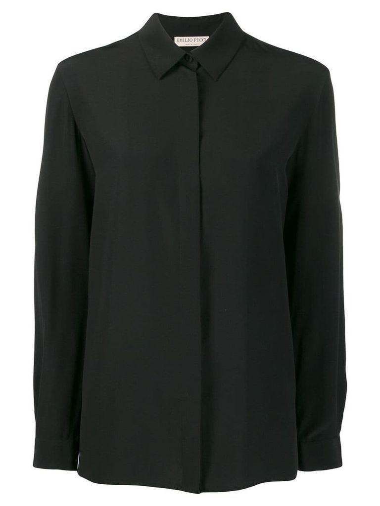 Emilio Pucci concealed buttoned shirt - Black