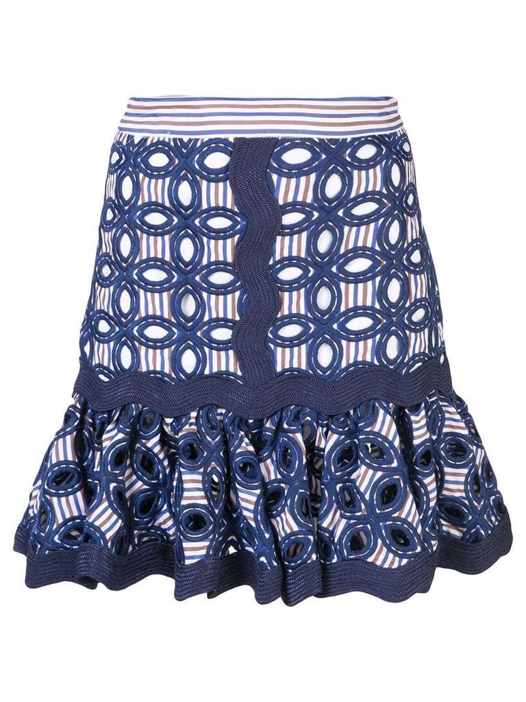 Alexis Sheila embroidered skirt - Blue