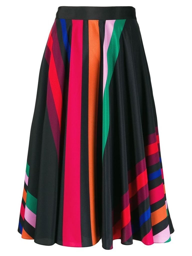 PS Paul Smith striped midi skirt - Black
