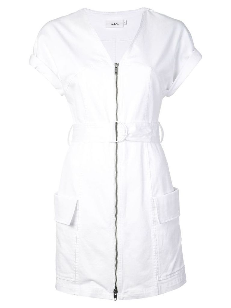 A.L.C. short sleeve utility dress - White