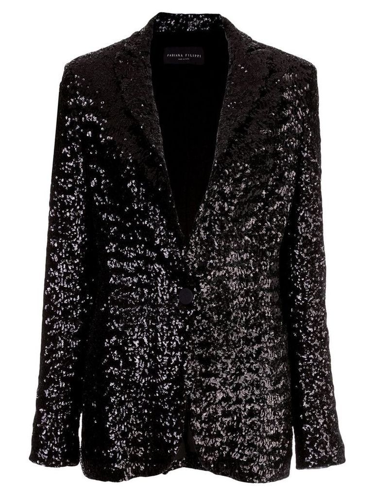 Fabiana Filippi sequined blazer - Black