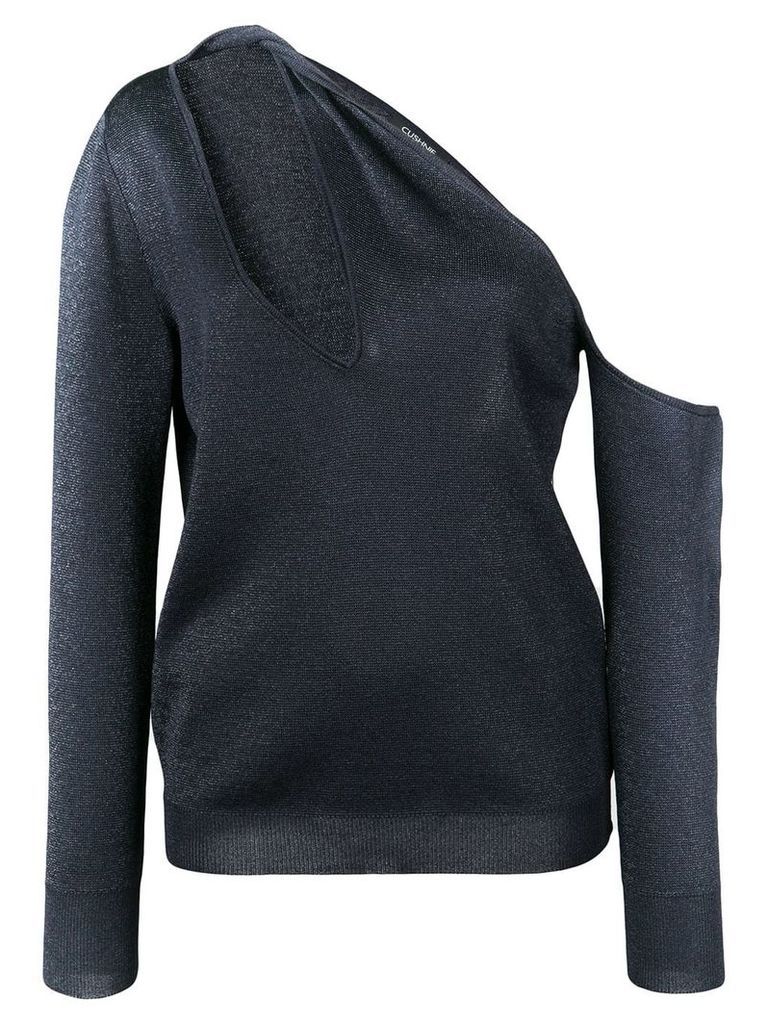 Cushnie one shoulder sweater - Black