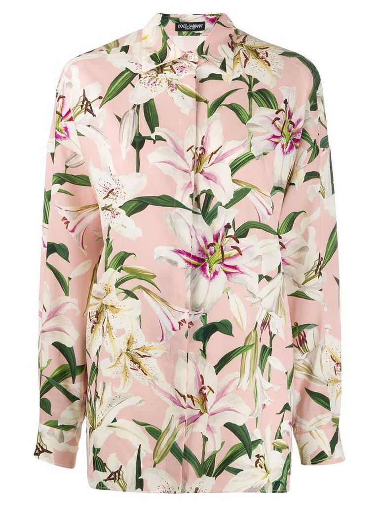 Dolce & Gabbana floral print shirt - PINK