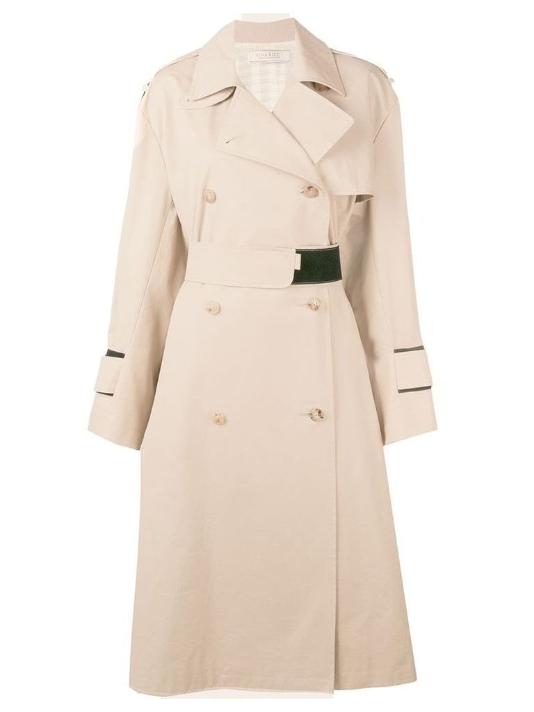 Nina Ricci Sable trench coat - NEUTRALS