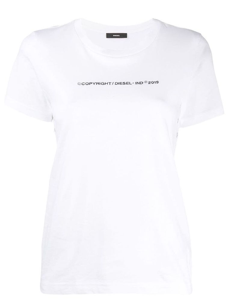 Diesel embroidered logo T-shirt - White