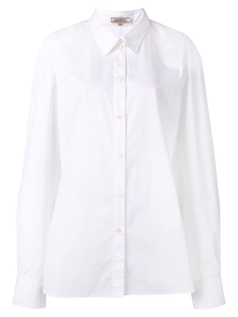 Nina Ricci oversized logo shirt - White