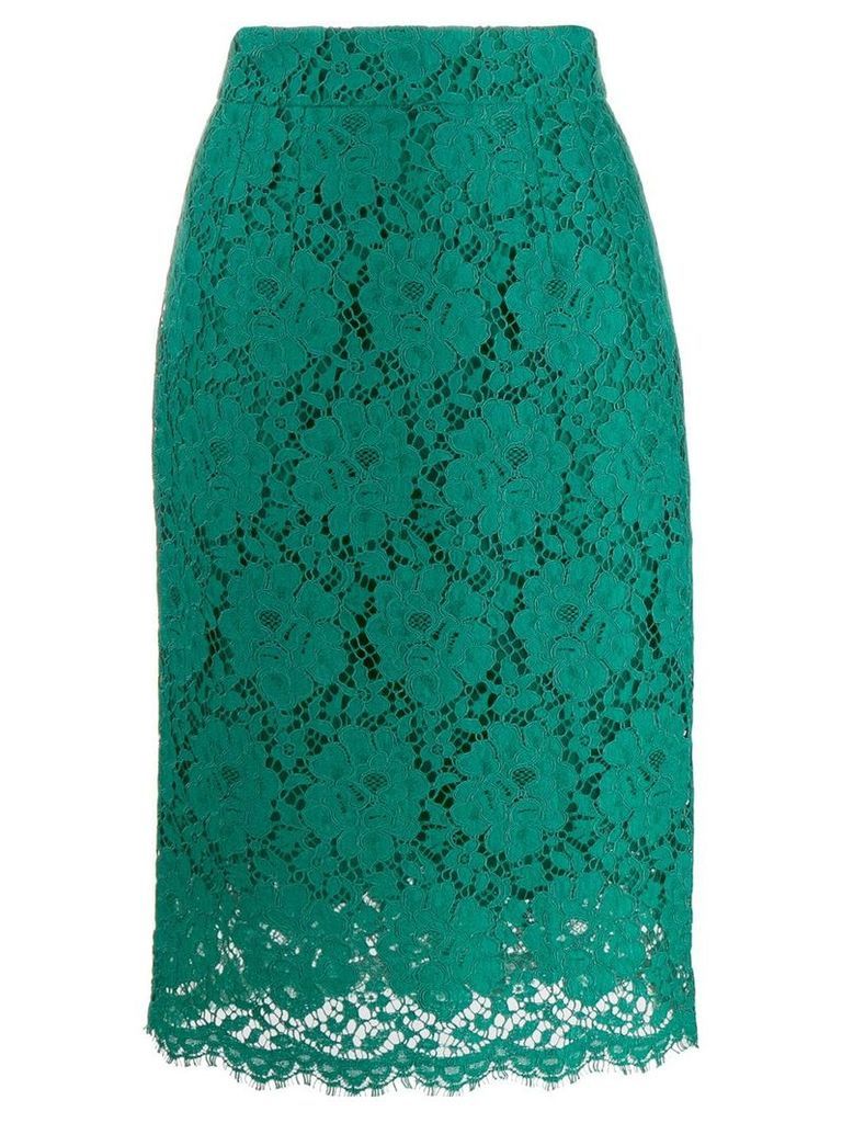 Dolce & Gabbana lace midi skirt - Green