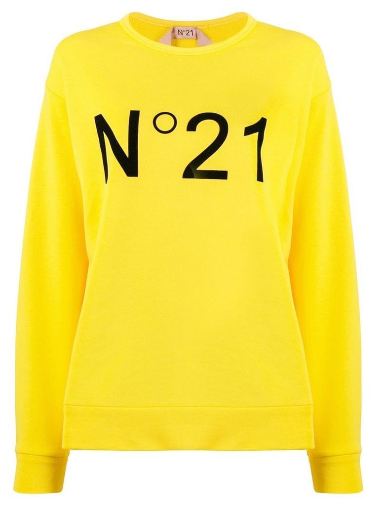 Nº21 logo printed sweatshirt - Yellow
